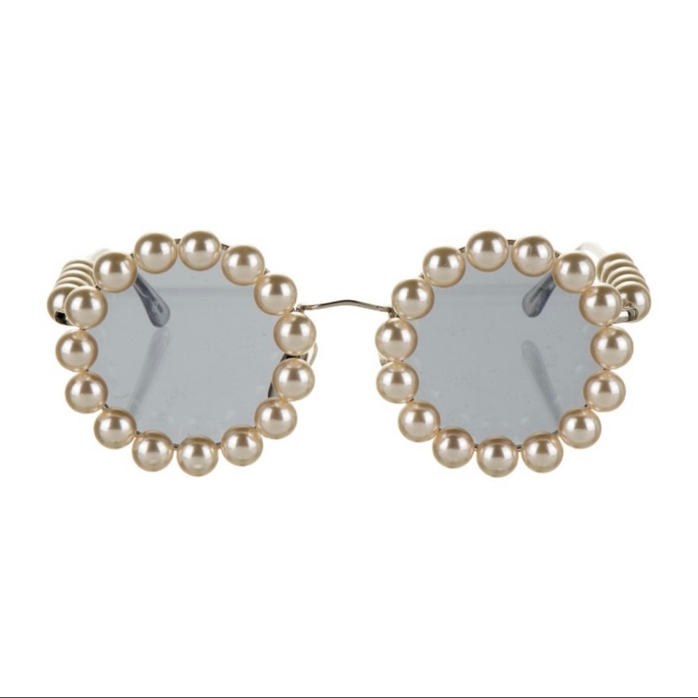 Chanel Vintage Runway Pearls Spring Summer 1994 Sunglasses Made In Italy - Picture 16 of 16